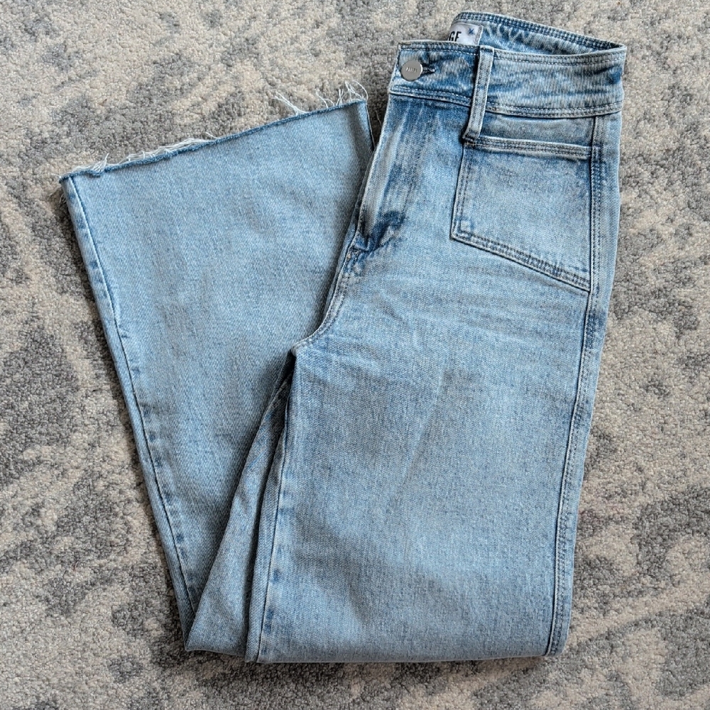 PAIGE Light Wash Flare Jeans